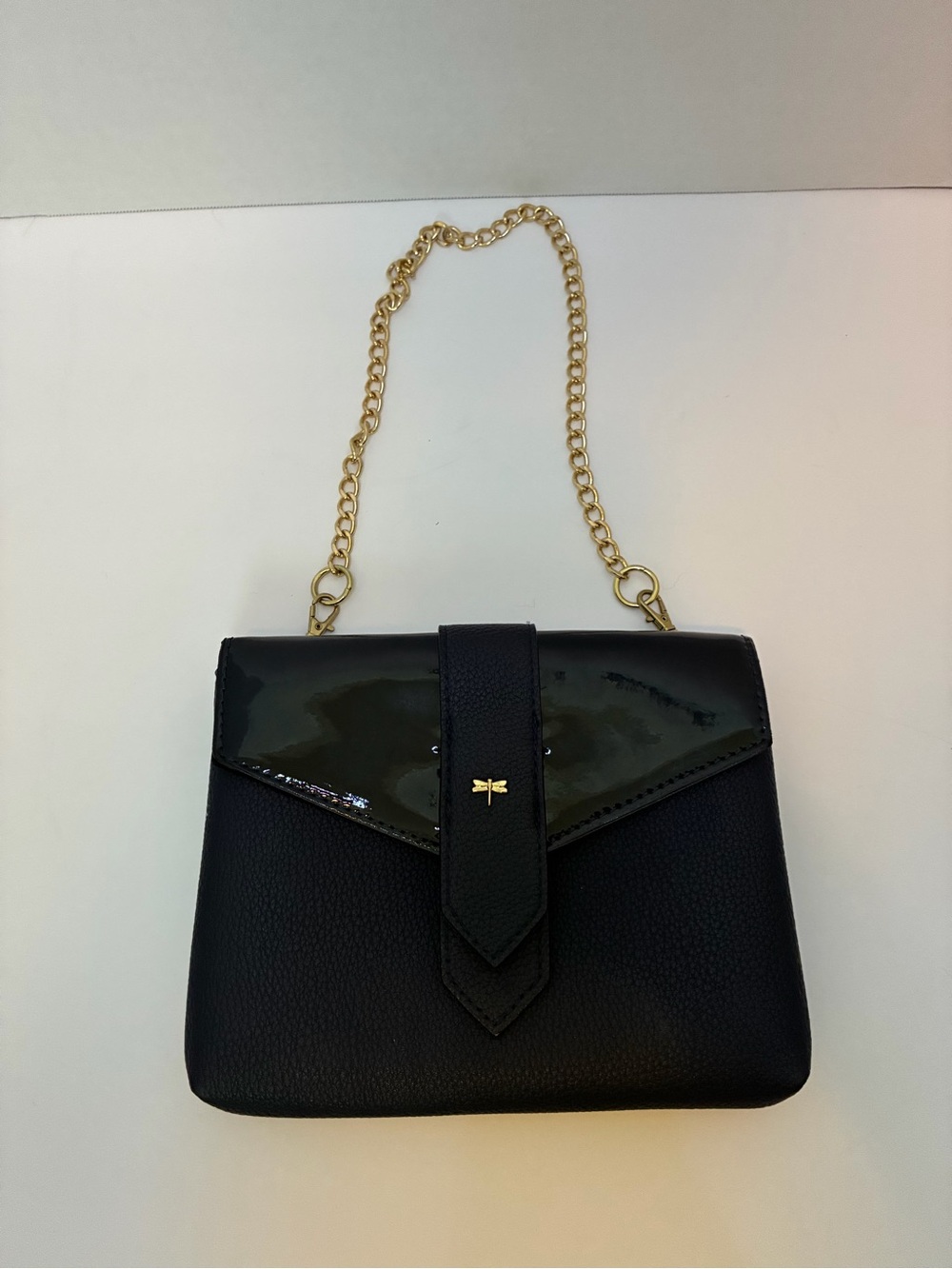 Kate Landry Navy Chain Strap Shoulder Bag